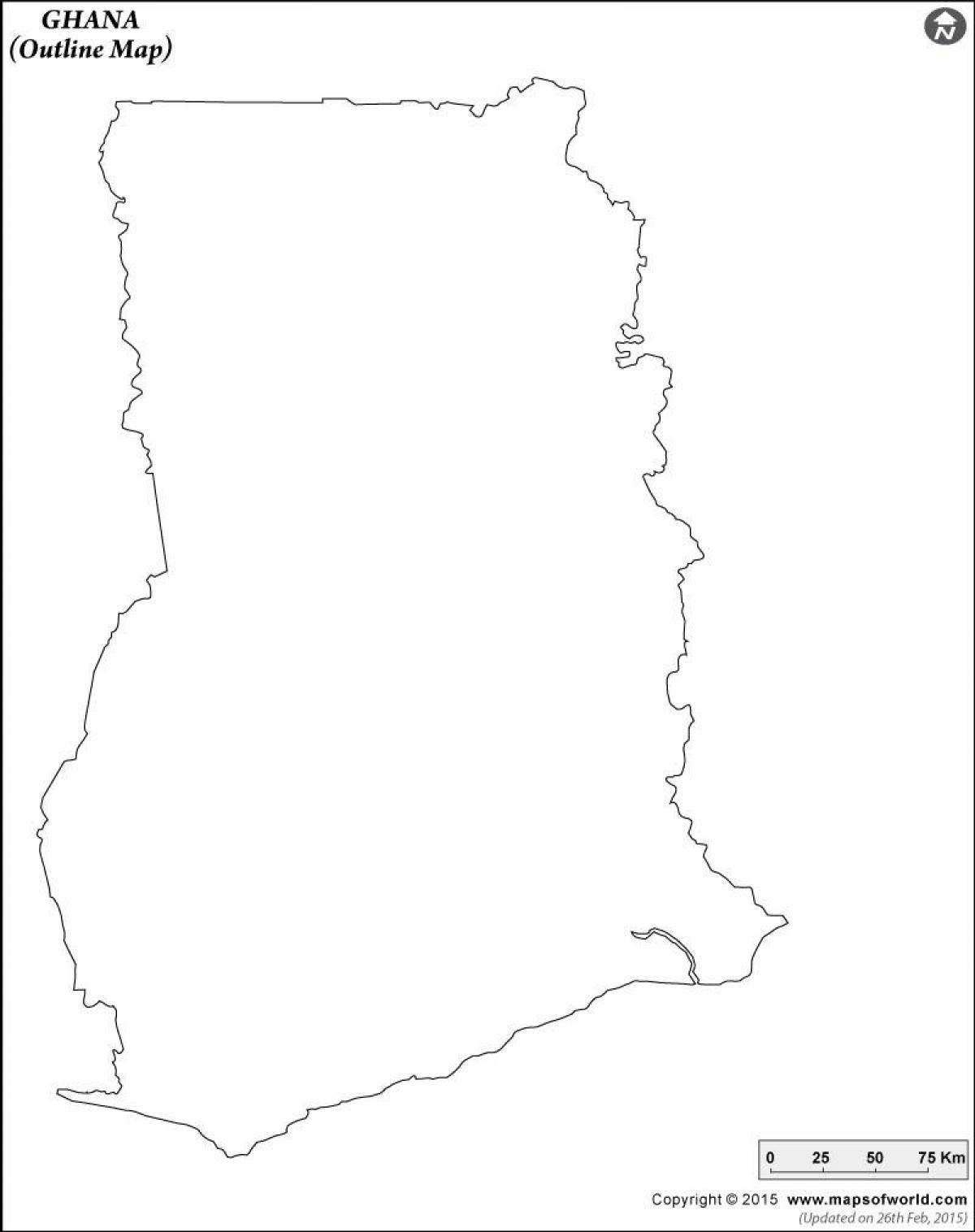 白地図、ガーナ