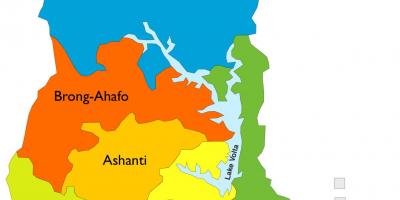 地図ガーナを示す地域